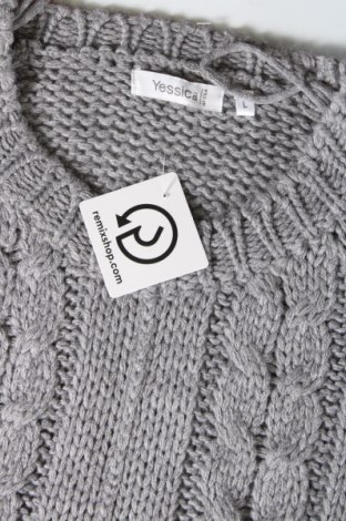 Γυναικείο πουλόβερ Yessica, Μέγεθος L, Χρώμα Γκρί, Τιμή 17,94 €