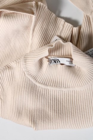 Pulover de femei Zara, Mărime M, Culoare Bej, Preț 38,19 Lei