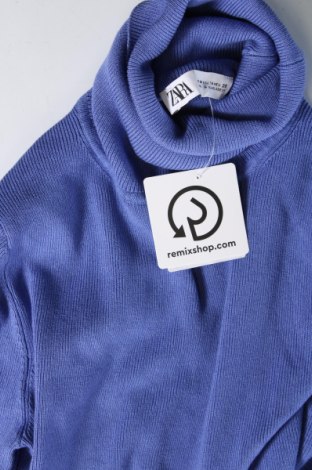 Дамски пуловер Zara, Размер M, Цвят Син, Цена 26,97 лв.