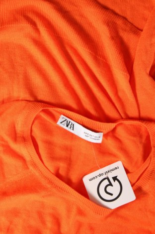 Дамски пуловер Zara, Размер S, Цвят Оранжев, Цена 10,26 лв.