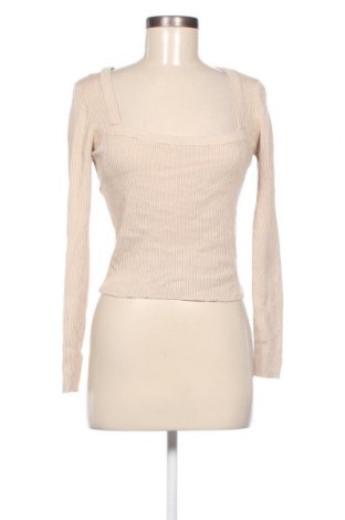 Дамски пуловер Zara, Размер L, Цвят Бежов, Цена 7,02 лв.