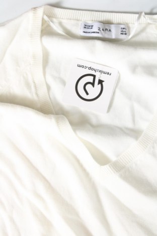 Γυναικείο πουλόβερ Zara, Μέγεθος L, Χρώμα Λευκό, Τιμή 7,18 €