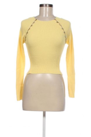 Дамски пуловер Zara, Размер S, Цвят Жълт, Цена 27,00 лв.