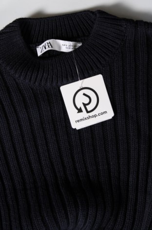 Дамски пуловер Zara, Размер S, Цвят Син, Цена 8,91 лв.