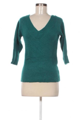 Дамски пуловер Zara, Размер L, Цвят Зелен, Цена 9,18 лв.