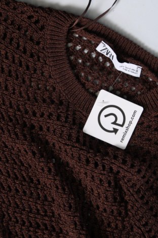 Γυναικείο πουλόβερ Zara, Μέγεθος S, Χρώμα Καφέ, Τιμή 6,21 €