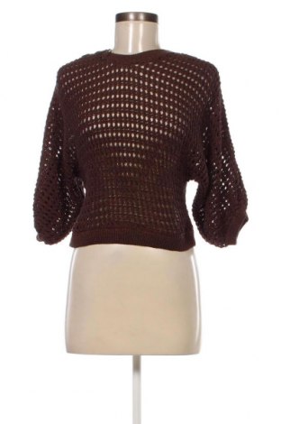 Дамски пуловер Zara, Размер S, Цвят Кафяв, Цена 12,96 лв.