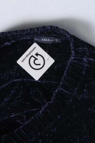 Dámský svetr Zara Knitwear, Velikost M, Barva Modrá, Cena  185,00 Kč