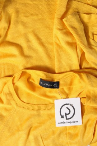 Дамски пуловер Zara Knitwear, Размер S, Цвят Жълт, Цена 12,15 лв.