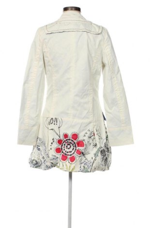 Damen Trenchcoat Desigual, Größe M, Farbe Ecru, Preis 263,04 €
