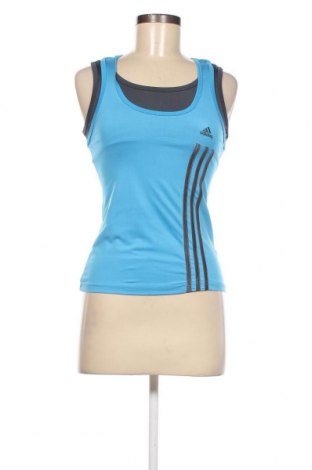 Damen Sporttop Adidas, Größe M, Farbe Blau, Preis € 10,42