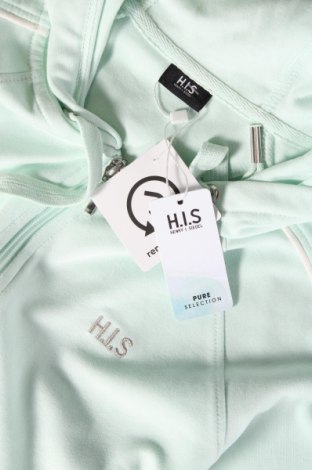 Γυναικείο φούτερ H.I.S, Μέγεθος S, Χρώμα Πράσινο, Τιμή 23,71 €