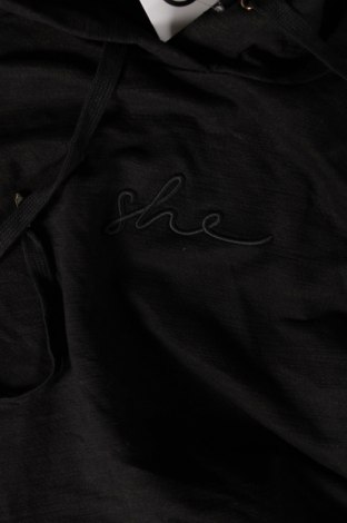 Γυναικείο φούτερ She, Μέγεθος L, Χρώμα Μαύρο, Τιμή 9,87 €