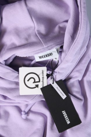Damen Sweatshirt Weekday, Größe XS, Farbe Lila, Preis 7,79 €