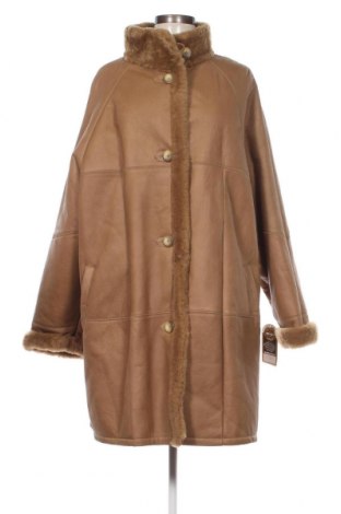 Δερμάτινο γυναικείο παλτό, Μέγεθος L, Χρώμα Καφέ, Τιμή 66,34 €