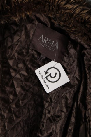 Дамско кожено палто Arma, Размер L, Цвят Кафяв, Цена 505,75 лв.