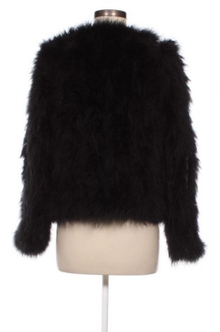 Дамско кожено палто Ella, Размер M, Цвят Черен, Цена 165,00 лв.