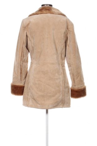 Дамско кожено палто Gipsy, Размер L, Цвят Бежов, Цена 68,64 лв.