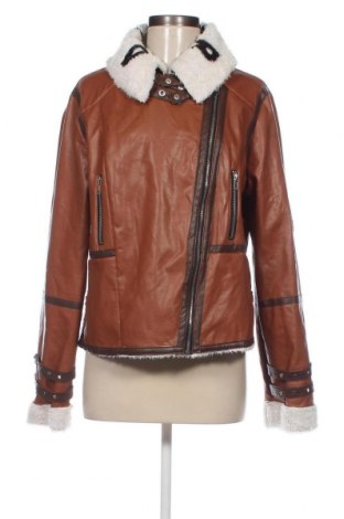Dámska kožená bunda , Veľkosť L, Farba Hnedá, Cena  25,05 €