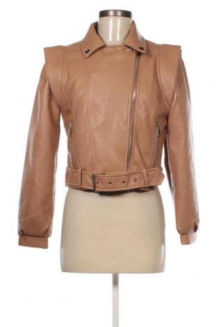 Damen Lederjacke, Größe S, Farbe Braun, Preis 16,28 €