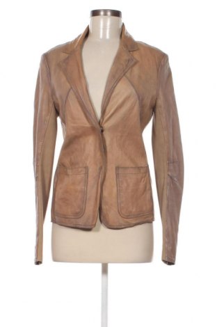 Dámska kožená bunda , Veľkosť L, Farba Béžová, Cena  48,54 €