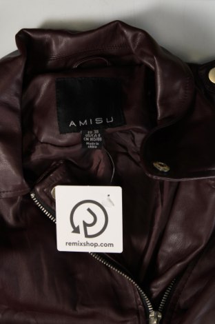 Dámska kožená bunda  Amisu, Veľkosť M, Farba Červená, Cena  20,28 €