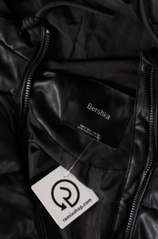 Dámska kožená bunda  Bershka, Veľkosť S, Farba Čierna, Cena  20,56 €