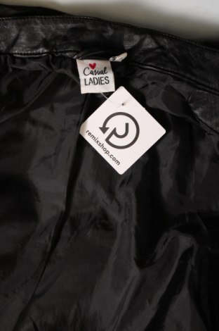 Γυναικείο δερμάτινο μπουφάν Casual Ladies, Μέγεθος S, Χρώμα Μαύρο, Τιμή 22,13 €