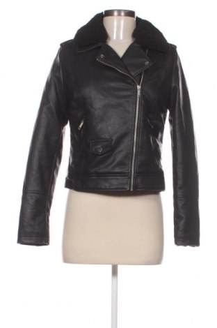 Dámska kožená bunda  Defacto, Veľkosť S, Farba Čierna, Cena  21,67 €