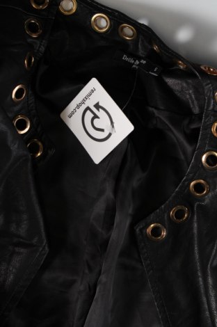 Γυναικείο δερμάτινο μπουφάν Drole De Copine, Μέγεθος S, Χρώμα Μαύρο, Τιμή 30,31 €