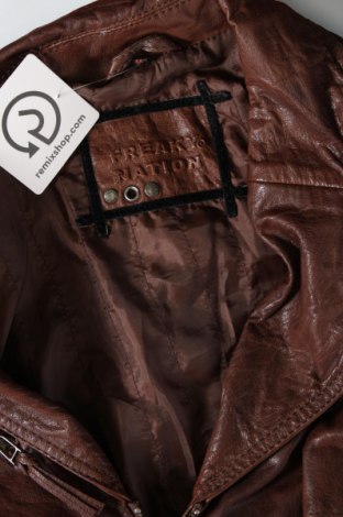 Dámska kožená bunda  Freaky Nation, Veľkosť M, Farba Hnedá, Cena  78,17 €