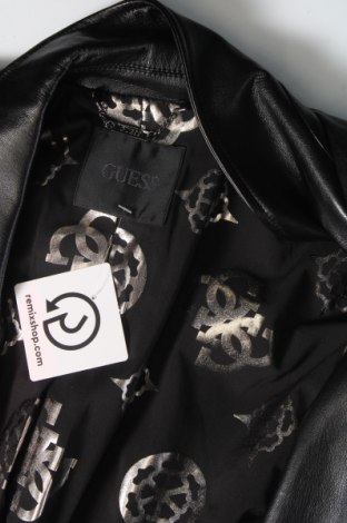 Γυναικείο δερμάτινο μπουφάν Guess, Μέγεθος L, Χρώμα Μαύρο, Τιμή 94,08 €