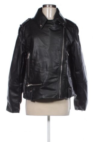 Γυναικείο δερμάτινο μπουφάν H&M, Μέγεθος L, Χρώμα Μαύρο, Τιμή 26,67 €