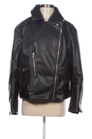 Dámská kožená bunda  H&M, Velikost L, Barva Černá, Cena  586,00 Kč