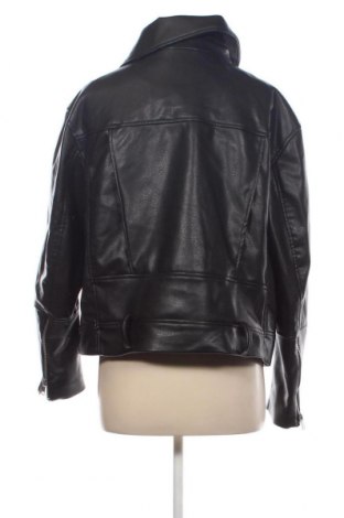 Γυναικείο δερμάτινο μπουφάν H&M, Μέγεθος L, Χρώμα Μαύρο, Τιμή 22,73 €