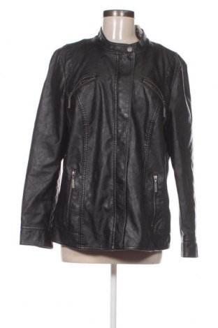Дамско кожено яке Lisa Tossa, Размер XL, Цвят Черен, Цена 36,00 лв.
