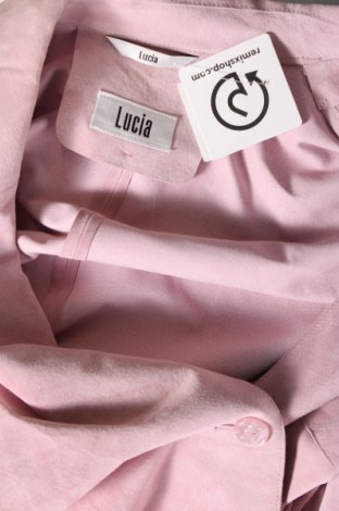 Γυναικείο δερμάτινο μπουφάν Lucia, Μέγεθος XXL, Χρώμα Ρόζ , Τιμή 84,03 €