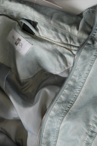 Γυναικείο δερμάτινο μπουφάν Mainpol, Μέγεθος L, Χρώμα Μπλέ, Τιμή 11,52 €