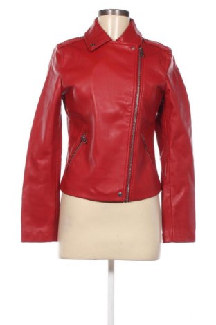 Dámska kožená bunda  Mango, Veľkosť M, Farba Červená, Cena  28,80 €