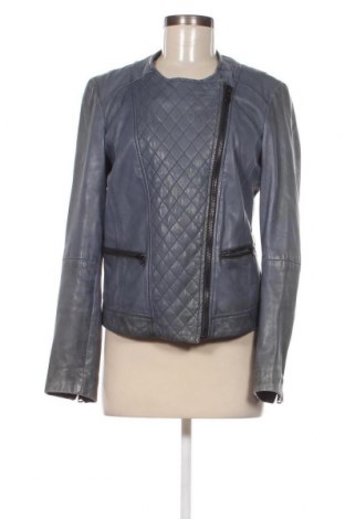Damen Lederjacke Massimo Dutti, Größe L, Farbe Blau, Preis 122,67 €