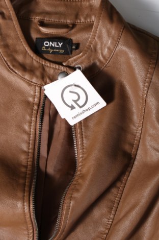 Dámska kožená bunda  ONLY, Veľkosť XS, Farba Hnedá, Cena  18,60 €