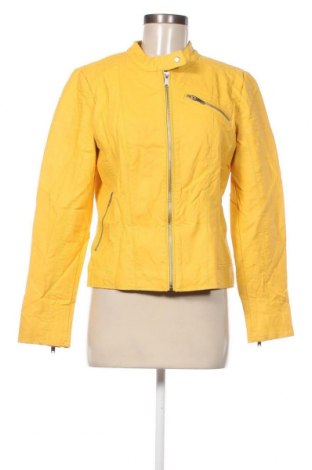 Γυναικείο δερμάτινο μπουφάν ONLY, Μέγεθος M, Χρώμα Κίτρινο, Τιμή 15,22 €
