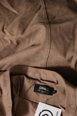 Dámska kožená bunda  ONLY, Veľkosť L, Farba Hnedá, Cena  16,97 €