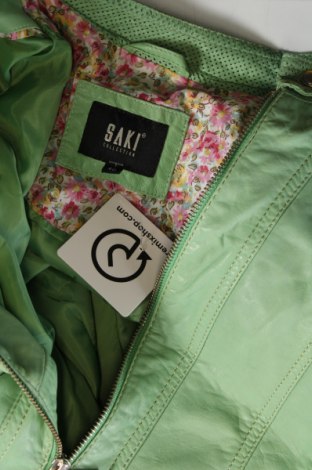 Γυναικείο δερμάτινο μπουφάν SAKI, Μέγεθος M, Χρώμα Πράσινο, Τιμή 68,99 €
