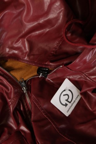 Dámská kožená bunda  SHEIN, Velikost L, Barva Červená, Cena  453,00 Kč