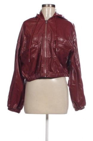 Damen Lederjacke SHEIN, Größe L, Farbe Rot, Preis 24,89 €