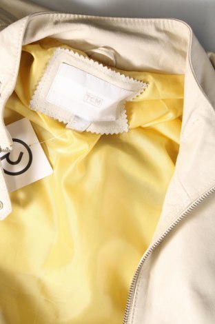 Γυναικείο δερμάτινο μπουφάν TCM, Μέγεθος L, Χρώμα Εκρού, Τιμή 48,32 €