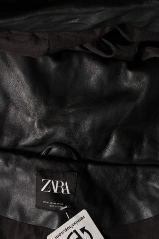 Geacă de piele pentru femei Zara, Mărime M, Culoare Negru, Preț 134,87 Lei