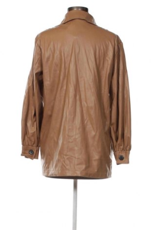 Дамско кожено яке Zara, Размер XS, Цвят Кафяв, Цена 25,83 лв.