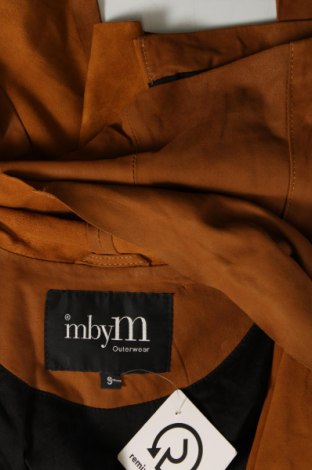 Дамско кожено яке mbyM, Размер S, Цвят Оранжев, Цена 176,28 лв.